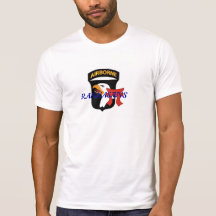 White T-Shirt with 101st ABN,Torri and Rakkasans