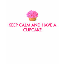 WHITE T WOMENS, KEEP CALM AND HAVE A CUPCAKE t-shirts