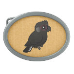 White-tailed Black Cockatoo Belt Buckle