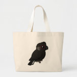 White-tailed Black Cockatoo Jumbo Tote Bag