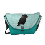 White-tailed Black Cockatoo Custom Messenger Bag