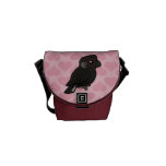 White-tailed Black Cockatoo Custom Messenger Bag