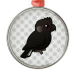 White-tailed Black Cockatoo Premium circle Ornament