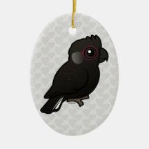 White-tailed Black Cockatoo Christmas Tree Ornament
