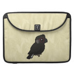 White-tailed Black Cockatoo Laptop Flap Sleeve
