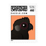 White-tailed Black Cockatoo Stamp