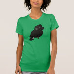White-tailed Black Cockatoo Women\'s American Apparel Fine Jersey Short Sleeve T-Shirt