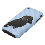 White-tailed Black Cockatoo Case-Mate iPhone 3G/3GS Barely There Case