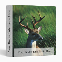 White-tailed Buck Vinyl Binders