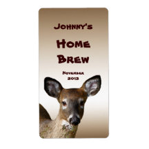 White Tailed Deer  Beer Label