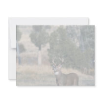 White-tailed deer buck invitation