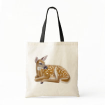 White Tailed Deer Fawn Bag by twopurringcats White Tailed Deer Fawn Bag