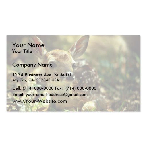White-tailed Deer Fawn Business Cards