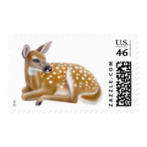White Tailed Deer Fawn Postage