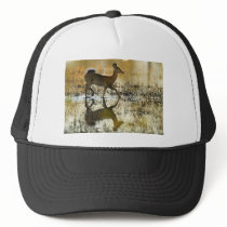 White-tailed deer trucker hats