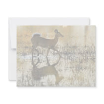 White-tailed deer invitations