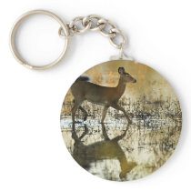 White-tailed deer keychain