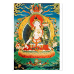 WHITE TARA BUDDHIST DEITY POST CARD