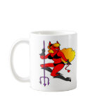 White Tattoo Devil Girl Coffee Mug