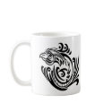 White Tattoo Tribal Bird mugs by WhiteTiger_LLC White Tattoo Tribal Bird mugs