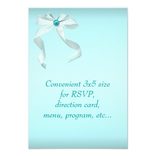 White Teal Sweet 16 Party Personalized Invitations