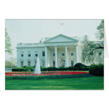 White The White House, Washington, D.C., U.S.A. fl Card