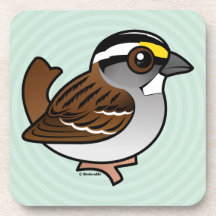 White-throated Sparrow Coaster