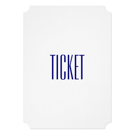 White Ticket Police Graduation Invitations