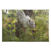 White tiger 010 placemats
