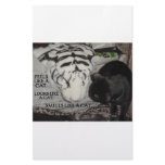 WHITE TIGER AND BLACK CAT CUSTOMIZED STATIONERY