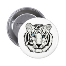 White tiger button buttons