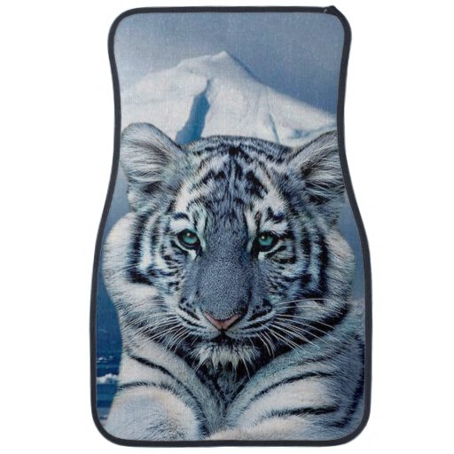 White Tiger Car Mats Set of 2 Floor Mat Zazzle