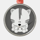 White Tiger Cub Ornament