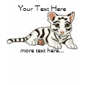 White Tiger Cub Shirt by Customizables White Tiger Cub Shirt