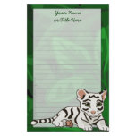 White Tiger Cub Stationery