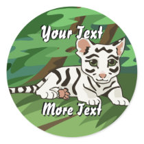 White Tiger Cub Stickers by Customizables White Tiger Cub Stickers