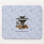 White Tiger Fountain 1 Mousepad