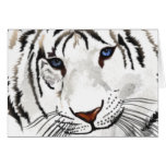 White Tiger Greeting Card