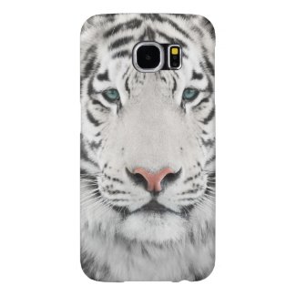 White Tiger Head Samsung Galaxy S6 Cases