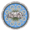 White Tiger Kaleidoscope Mandela stickers