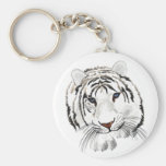 White Tiger Key Chain