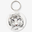 White Tiger Key Chain keychains