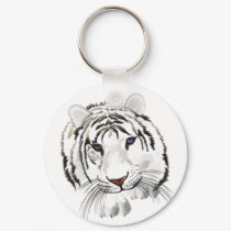 White Tiger Key Chain keychains