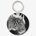 White Tiger Keychain keychain