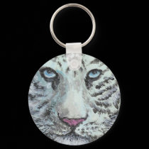 white tiger keychain