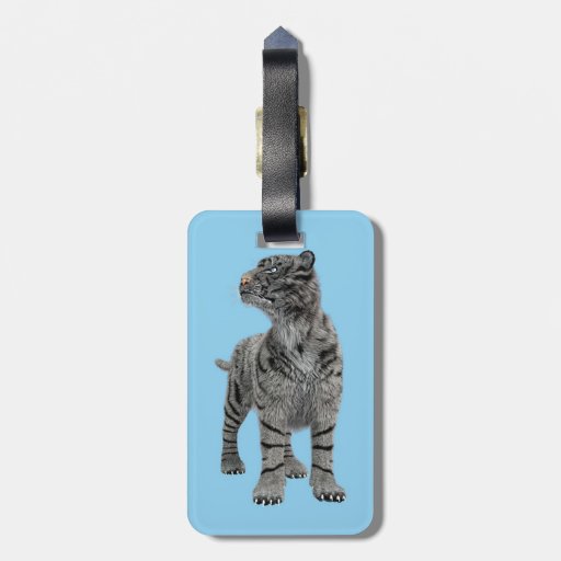 White Tiger Luggage Tags Zazzle