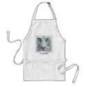white tiger, meowww, apron by yioryia white tiger, meowww, apron