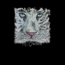 white tiger, meowww tshirt