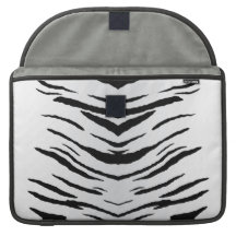 White Tiger or Zebra Striped Sleeves For MacBook Pro
