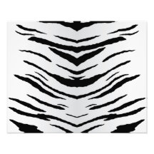 White Tiger or Zebra Striped Photo Art